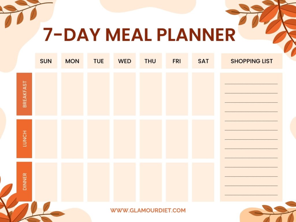 7 Day Low Carb Meal Plan